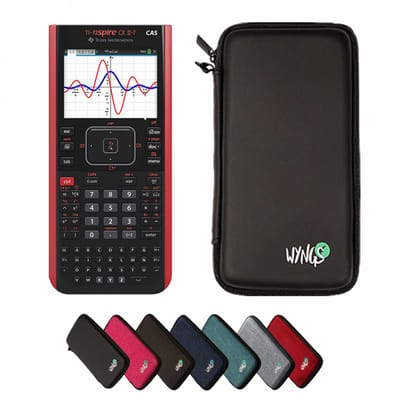 TI-Nspire CX II-T CAS incl. WYNGS Beschermhoes Zwart - Grafische Rekenmachine - Basis Pakket