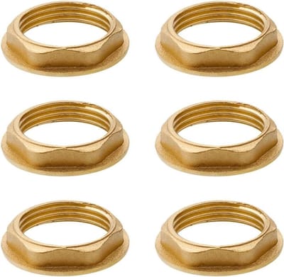 Zeskantige zekeringmoeren 3/8 inch flens messing, binnendraad, badkamer wastafelaccessoires