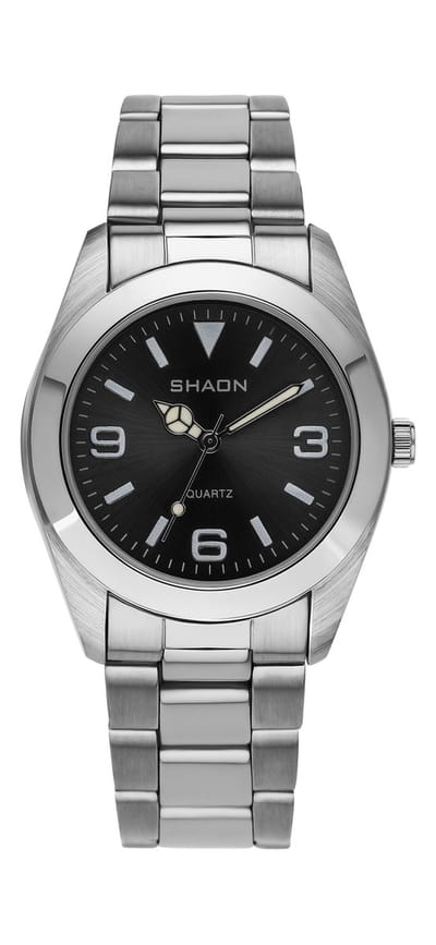 Shaon 22-7121-48 Horloge - Staal - Zilverkleurig - Ø 37 mm
