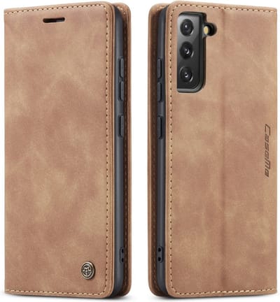 CaseMe Hoesje - Geschikt voor Samsung Galaxy S22 Hoesje - CaseMe 013 Book Case - Bruin