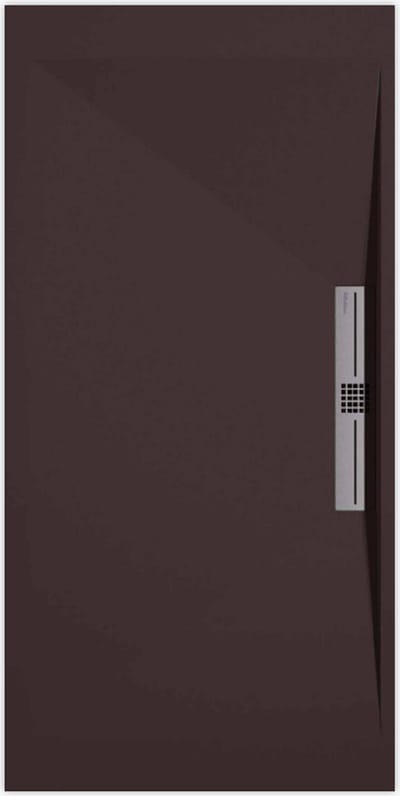 Sanifun douchebak Stone Side Chocolate Smooth 1300 x 900 S