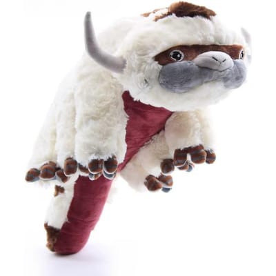 Lengte 42 en 45 cm Appa Knuffeldier Pluizig Speelgoed Cartoon Anime Appa Koe Pluche Speelgoed Pop Kinderen Baby Cadeau gray