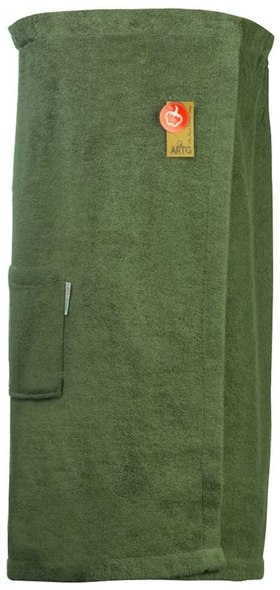 ARTG® Towelzz - Sauna Kilt - Dames - met klittenband - Leger Groen - Army Green - (tot 135 cm heupomvang)