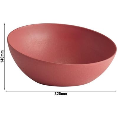 GGM Gastro (6 Stück) Schale - FROSTFIRE - Aluminium - 3 Liter - Ø 325mm - Rot