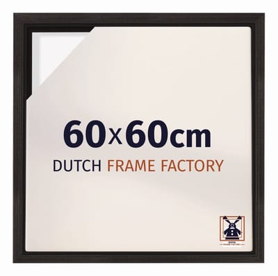 Baklijst 60x60 cm - Eiken Donker - Geschikt voor Canvasdoek - MDF Baklijst Lausanne