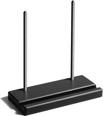 VHV Platenrek - Vinyl Houder - Displaystandaard - Solide En Stevig Ontwerp - Ecoratief En Functioneel Accent - Voor Platenspeleraccessoires - Verzamelaars - Muziekkamers - Studio'S - Zwart