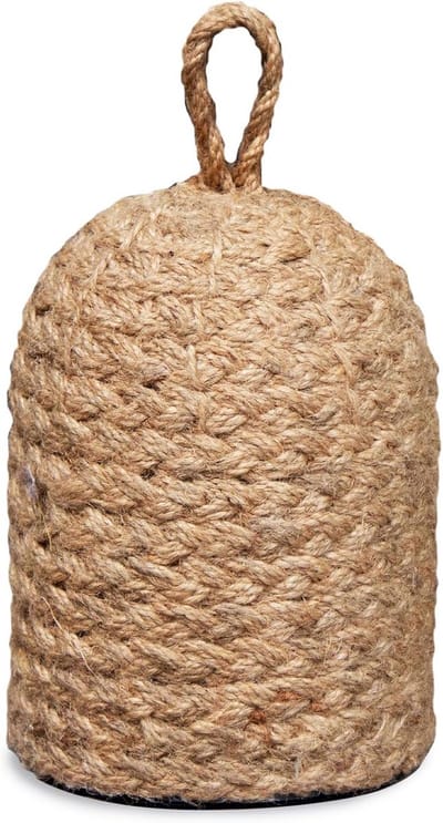 Natuurlijke Riet Deurstopper met Jute Handvat voor Binnen en Buiten