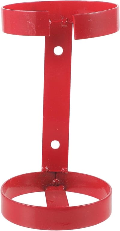 Brandblusser Beugel - Wandhouder Bevestiging - Veiligheid Borging - Stabiele Constructie - 18 cm - Rood