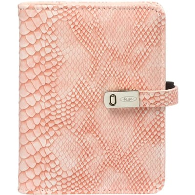 1311-68 Pocket Ringband Organizer Croco Roos 1 week per 2 paginas 2026-2027-2028