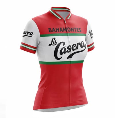 Retro Wielershirt Dames La Casera - Rood Gruppo Sportivo - L