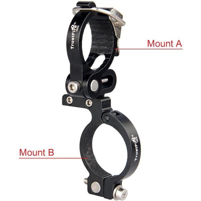 Zaklamp Lamp Voorhandgreep Clip Mount Bracket MTB Fiets Blauwe Houder zwart