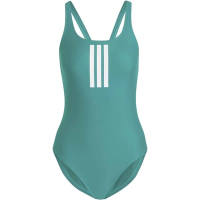 Adidas Performance 3-Stripes V-Back Badpak - Dames - Groen