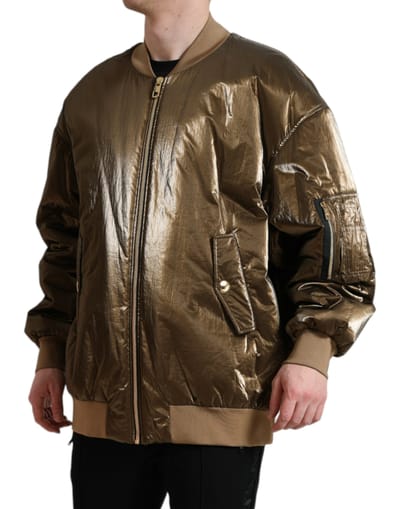 Bomberjack met Metallic Stijl