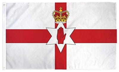 Noord-Ierse vlag - Vlag van Noord-Ierland - Ulster Banner - Ierse vlag - 150/90CM - Polyester - CHPN