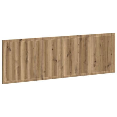vidaXL - Wandgemonteerd - Hoofdbord - EDE - Artisanaal - eiken - Bewerkt - hout