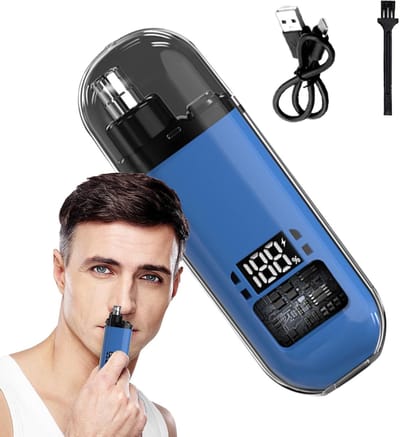 Elektrische Oorknipper - Neus trimmer - Gezichtsverzorging - Geluidsarme motor - 65 g - Zwart