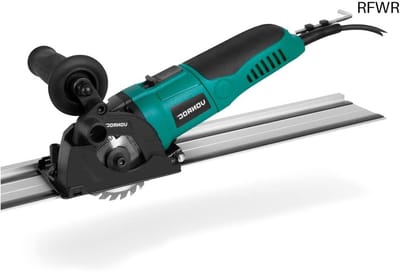 RFWR® Mini cirkelzaag 500W - Ø85mm - Met geleiderail - Variabel toerental en 3 zaagbladen