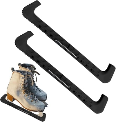 Schaatsbeschermers - Skate Guards - Schaatsen Beschermen - Verstelbaar Ontwerp - 31 cm - Zwart