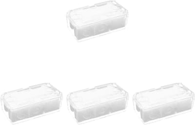 Transparante Opbergdoos voor Horloges en Sieraden - 4 Stuks - Organisator voor Ringen, Muntjes en Bureau Accessoires - Ideaal voor Thuis en Kantoor