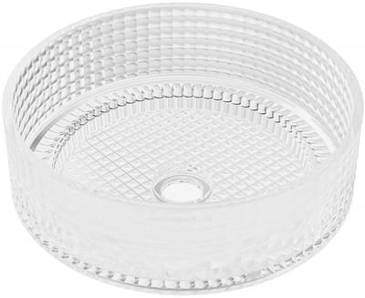 Mexen Lira glazen opbouw waskom 37 x 37 cm, transparant - 24053700