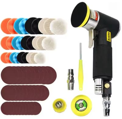 Pneumatische Excentrische Schuurmachine -— Mini Pneumatische Variabele Excentrische Roterende Schuurmachine - 25Mm 50Mm 75Mm Excentrische Sponsslijper Set