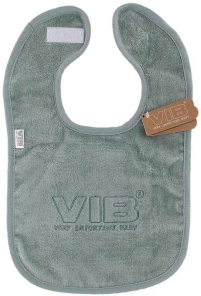 VIB® - Slabber 'VIB® Very Important Baby' mosgroen - Babykleertjes - Baby cadeau - zwangerschap aankondiging - geboorte cadeau