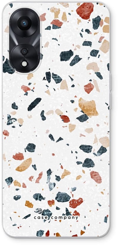 Case Company® - Hoesje geschikt voor Oppo A78 5G hoesje - Terrazzo N°4 - Soft Cover Telefoonhoesje - Bescherming aan alle Kanten en Schermrand