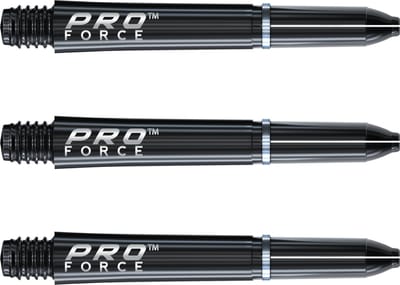 WINMAU - Pro Force Dartschachten Zwart, Korte - 1 set per pakket (3 Dartschacht in totaal)