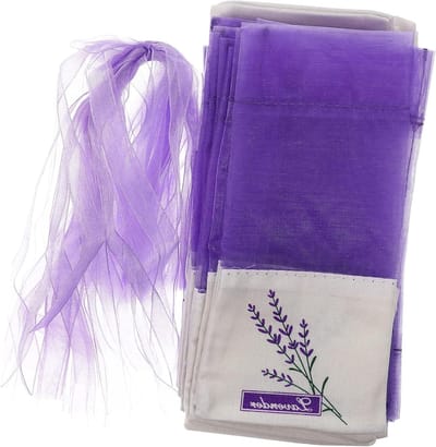 Geurzakjes Lavendel - Kruidenzakjes - Opbergen Kruiden - Met Lint Beveiligen - 30 Stuks - Lichtpaars