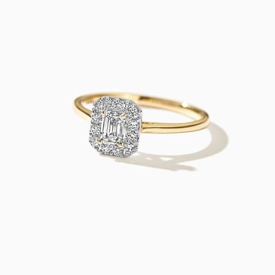 Blush Ring LG1010Y/54 14k Geelgoud 0.40crt G SI Briljant Lab Grown Diamant Maat 54