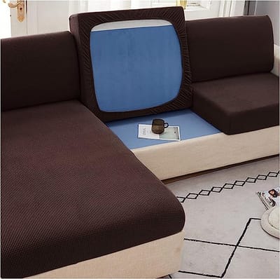 sofa cover , sofahoes / cover voor bank , bankovertrek / bankhoes