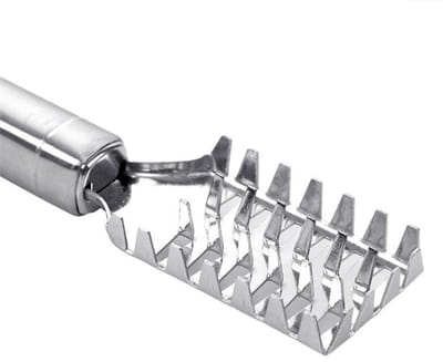 Dailygoods- Visschubbenborstel Roestvrij Staal - Visschubverwijderaar - Keukengereedschap - Duurzaam - Lichtgewicht - Eenvoudig in gebruik - Visschubbenverwijderaar