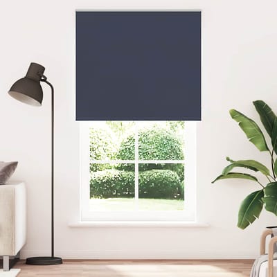 vidaXL - Rolgordijn - verduisterend - 125x210 - cm - stofbreedte - 121,6 - cm - blauw