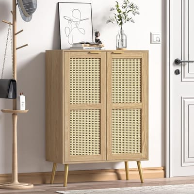 Landelijk Buffetkast met 2 Deuren en Verstelbare Plank voor Woonkamer en Keuken