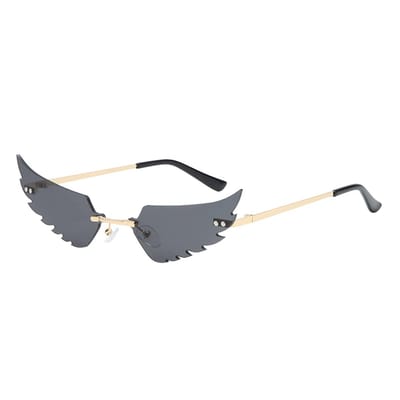 Dailygoods- Zonnebril Uniseks - Onregelmatige Vorm - Robuust Frame - Getinte Glazen - Modieus Accessoire - Tijdloos Design - Bril