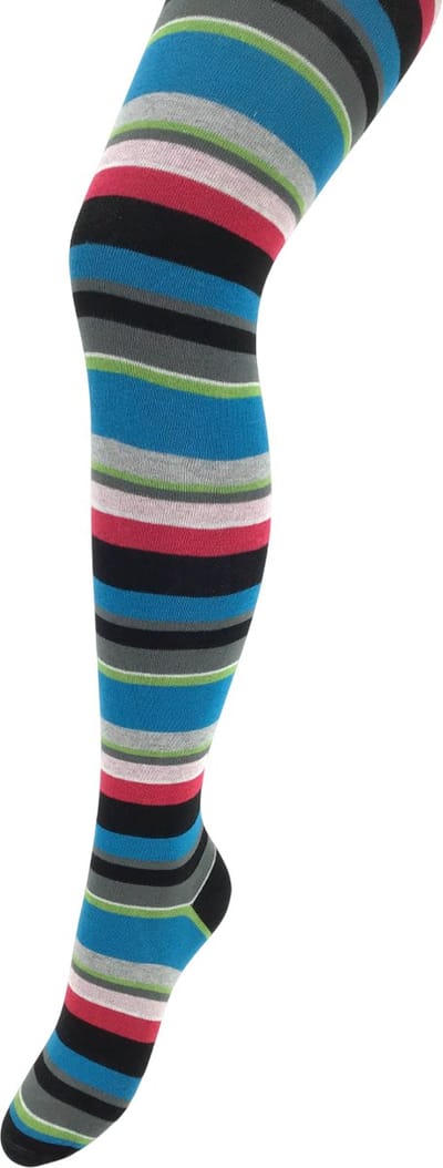 Bonnie Doon Biologisch Katoenen Maillot Dames Gestreept Zwart maat 38/40 S/M - Uitstekende pasvorm - Gladde Naden - OEKO-TEX gecertificeerd - Bio Cotton StripeTights - Duurzaam Huidvriendelijk Bio Katoen -zwart - Black - BP251903.101