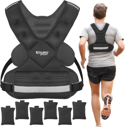 Verstelbaar Gewogen Vest voor Workouts - Lichaamsgewicht Vest voor Mannen, Vrouwen en Kinderen (4-45 lbs)