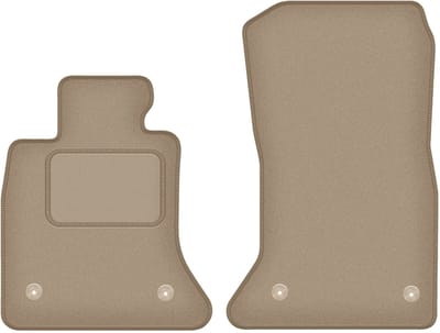 Wielganizator WLG-CARLUX – Autobekleding - Voorste Matten - Beige - Voor BMW 5 F11 FL