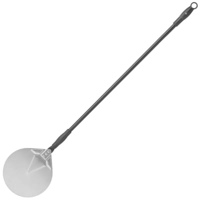 Pelle à pizza avec manche mobile, ronde, acier inoxydable, diamètre 230 mm, longueur 1200 mm, Hendi 617182