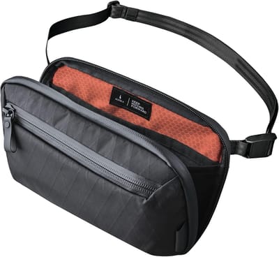 Mini Tech Organizer Tas voor Elektronica, Opladers en Kabels | Waterafstotende Reistas met Verstelbare Band