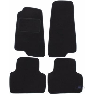 Tapis De Sol Noir Velours - J&J AUTOMOTIVE - Jaguar XK8 XKR - Sur Mesure - Antidérapant - Imperméable noir