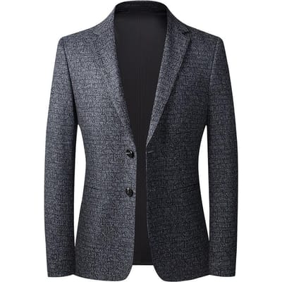 Herfst en Winter Gebreid Jacquard Pak Jong en Middelbare Leeftijd Mannen Klein Pak Mannen Koreaanse Versie Slim Casual Pak 4XL