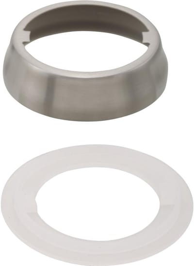 Kraanonderdeel - Sleutelgatplaat - Keuken Kraan Reparatie - Roestvrij Staal - 5x5 cm - Zilverkleurig