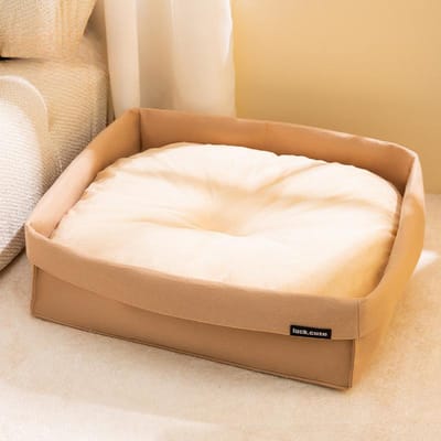 Chenil pour chien Automne et Hiver Petit chien Bichon Lit pour chien qui dort Pliable Chanceux Carré en feutre Chenil pour chat Tapis pour chien Chenil pour animal de compagnie S: 45 * 35cm