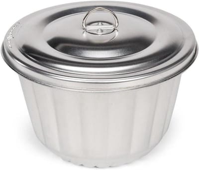 Waterbadvorm - Puddingvorm - Taarten Maken - Ovenbestendig - 2 Liter - Zilver