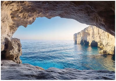 WALLARENA - Fotobehang - 150x105 cm - 3D oceaanlandschap voor slaapkamer en woonkamer