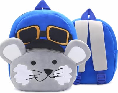 BoefieBoef Vlieg Muis Kinderrugzak 0-5 – Stoere 3D Sport Speelgoed Rugtas – Wasbaar & Ergonomisch – Peuter & Kleuter Backpack – Ideale Gymtas, Schooltas, Speelzaal & Knuffel tas – Cadeau Jongen en Meisje - Sportieve Avonturiers – blauw