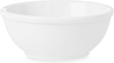 Vivalto Kommetjes/serveer schaaltjes/soepkommen - Hendai - porselein - D13 x H5 cm - ivoor wit - Stapelbaar