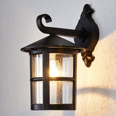 Lindby wandlamp Florentine, 35 cm, roestkleurig, aluminium, IP44