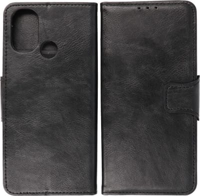 Bestcases Portemonnee Telefoonhoesje - Pasjeshouder Hoesje voor OnePlus Nord N100 - Zwart